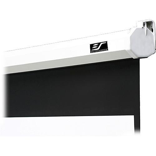 Elite Screens Manual Pull Down Projection Screen with Slow Retract Mechanism
