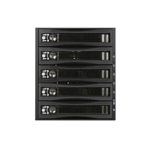 iStarUSA BPU-350SATA 3 x 5.25" to 5 x 3.5" Bay SAS SATA 6.0 Gb s Hot-Swap Cage