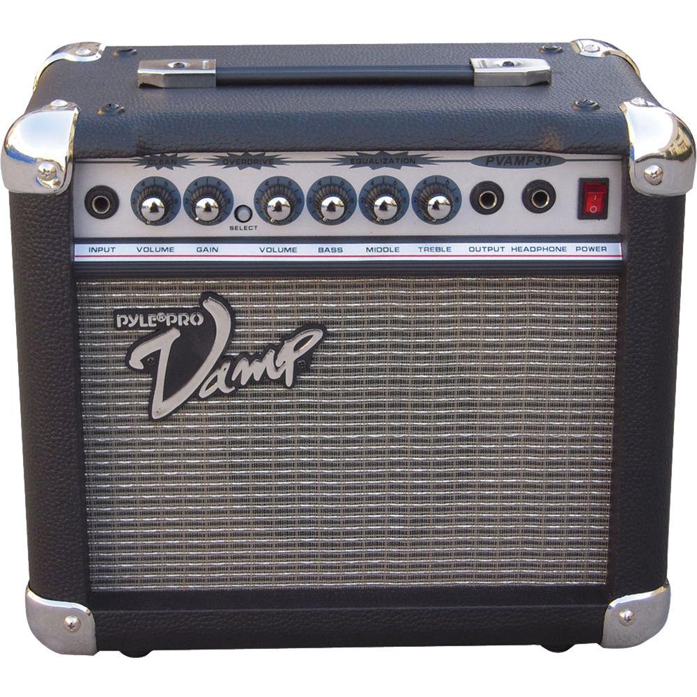 Pyle Pro 30W Vamp-Series Amplifier with 3-Band EQ & Overdrive