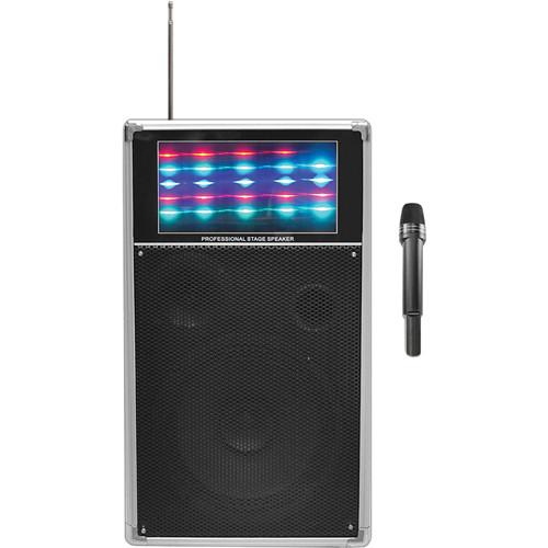 Pyle Pro Disc Jam 400-Watt Portable PA Speaker System with Flashing Disco Lights