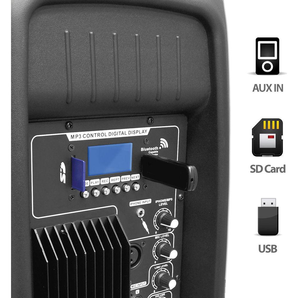 Pyle Pro PPHP1237UB 12" 900-Watt Powered 2-Way Speaker