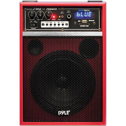 Pyle Pro PWMAB250RD 6.5" 300 Watt Powered Portable PA Speaker
