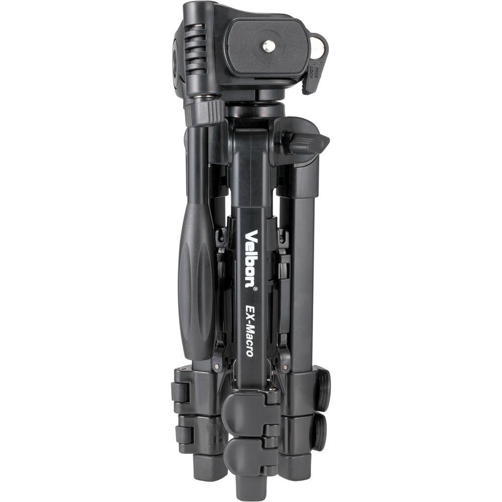 Velbon EX-Macro Aluminum Tabletop Tripod with 3-Way Pan Tilt Head