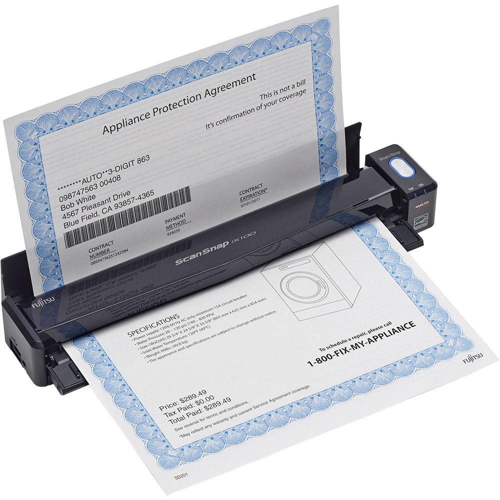 Fujitsu ScanSnap iX100 Wireless Mobile Scanner