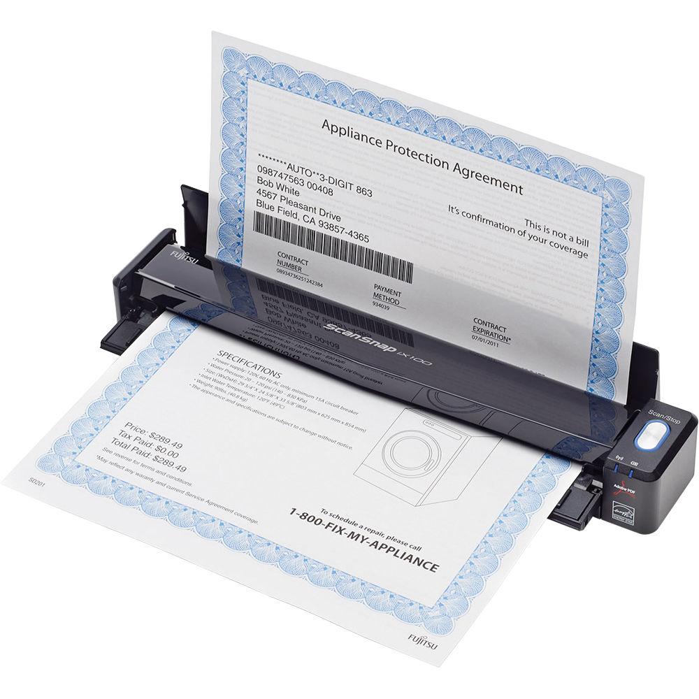 Fujitsu ScanSnap iX100 Wireless Mobile Scanner