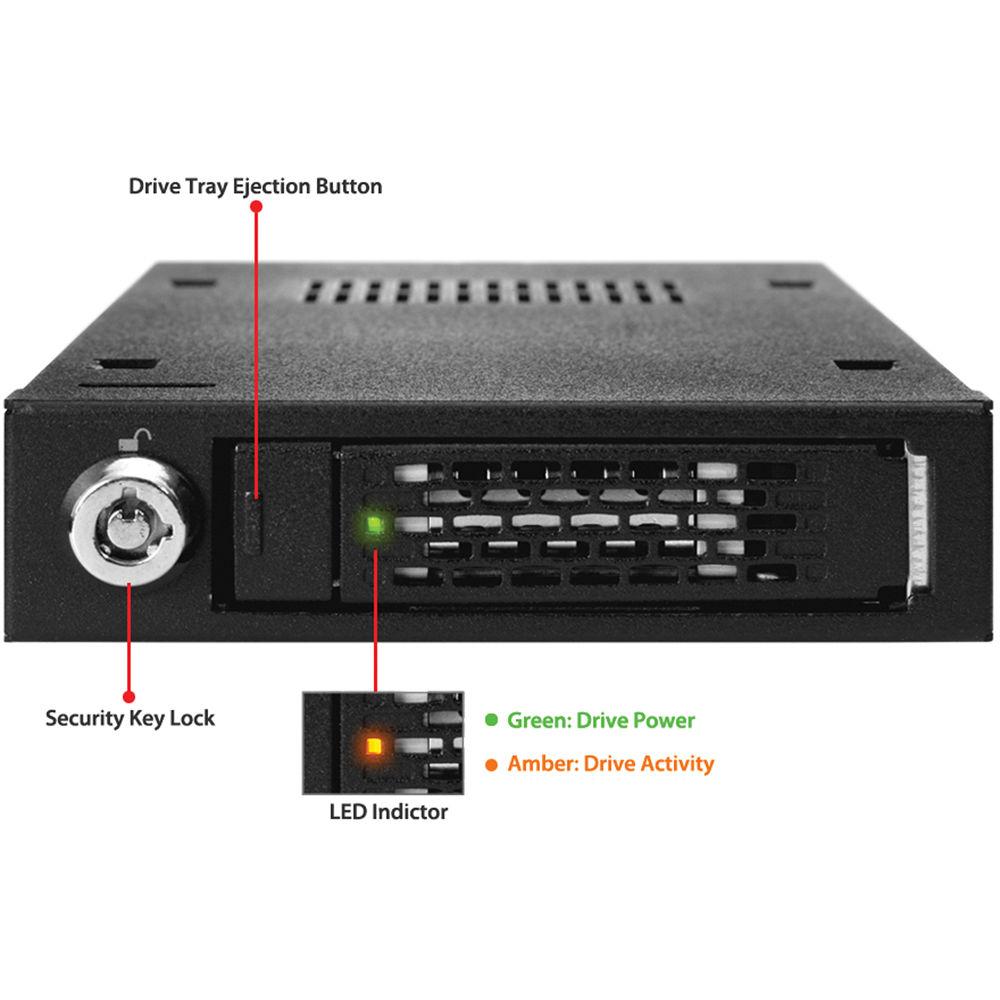 Icy Dock ToughArmor 2.5" SATA SAS HDD & SSD Mobile Rack for 3.5" Drive Bay