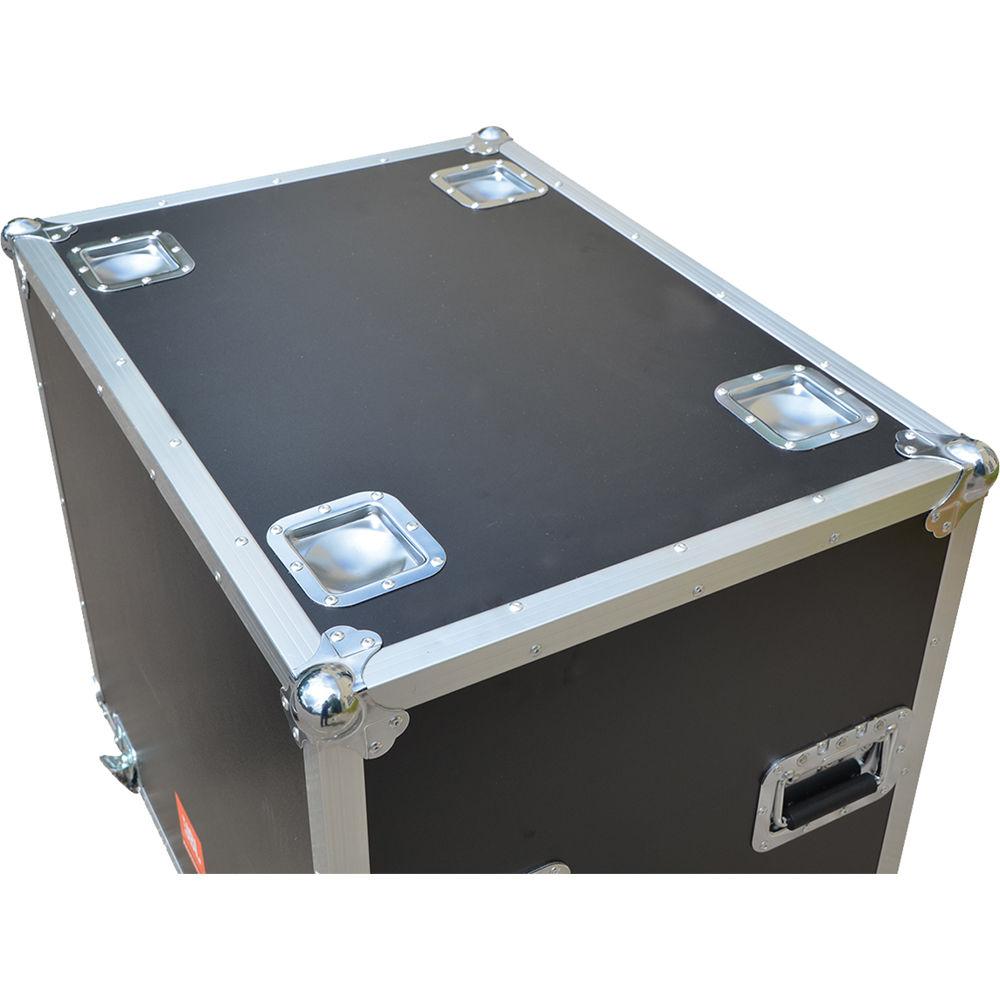 JBL BAGS PRX Flight Case with Orange Wheels for Two PRX715 Speakers