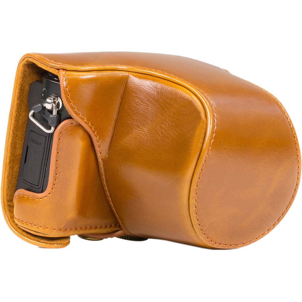 MegaGear Ever Ready PU Leather Case and Strap for Panasonic LUMIX DMC-GM1 with 12-32mm Lens