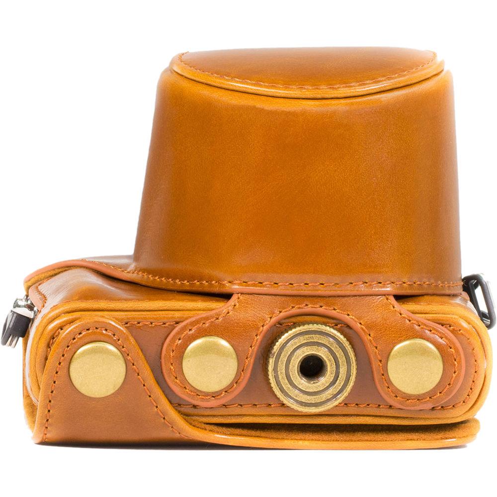 MegaGear Ever Ready PU Leather Case and Strap for Panasonic LUMIX DMC-GM1 with 12-32mm Lens