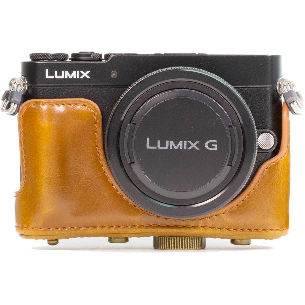 MegaGear Ever Ready PU Leather Case and Strap for Panasonic LUMIX DMC-GM1 with 12-32mm Lens