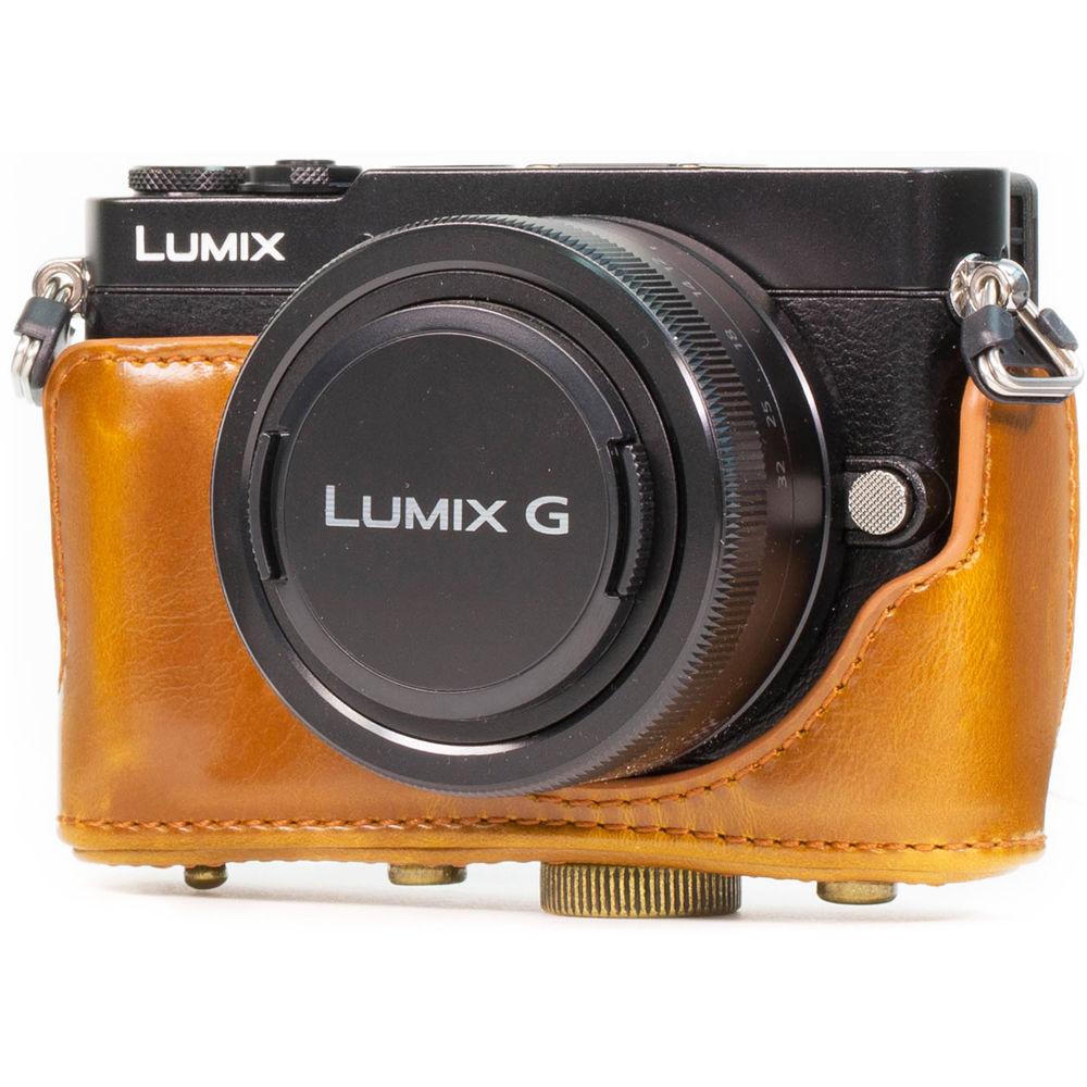 MegaGear Ever Ready PU Leather Case and Strap for Panasonic LUMIX DMC-GM1 with 12-32mm Lens