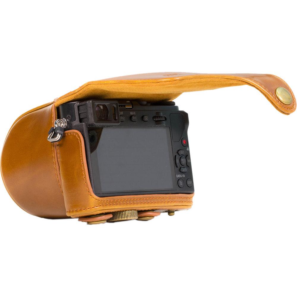 MegaGear Ever Ready PU Leather Case and Strap for Panasonic LUMIX DMC-GM1 with 12-32mm Lens