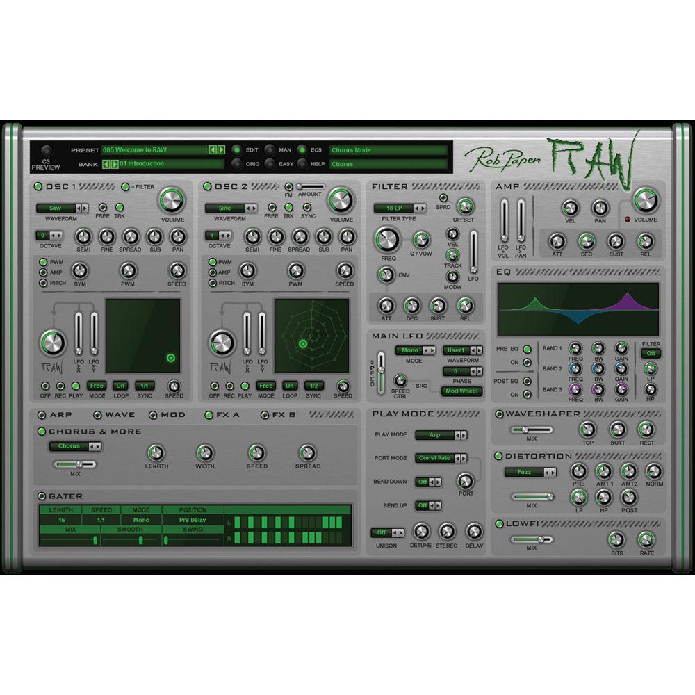 Rob Papen RAW - Phase Distortion Virtual Synthesizer