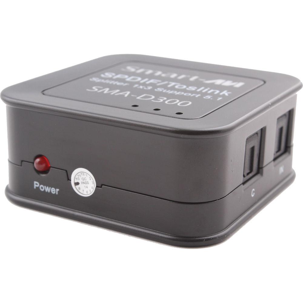 Smart-AVI SMA-D300 SPDIF Toslink Digital Audio 1 x 3 Splitter