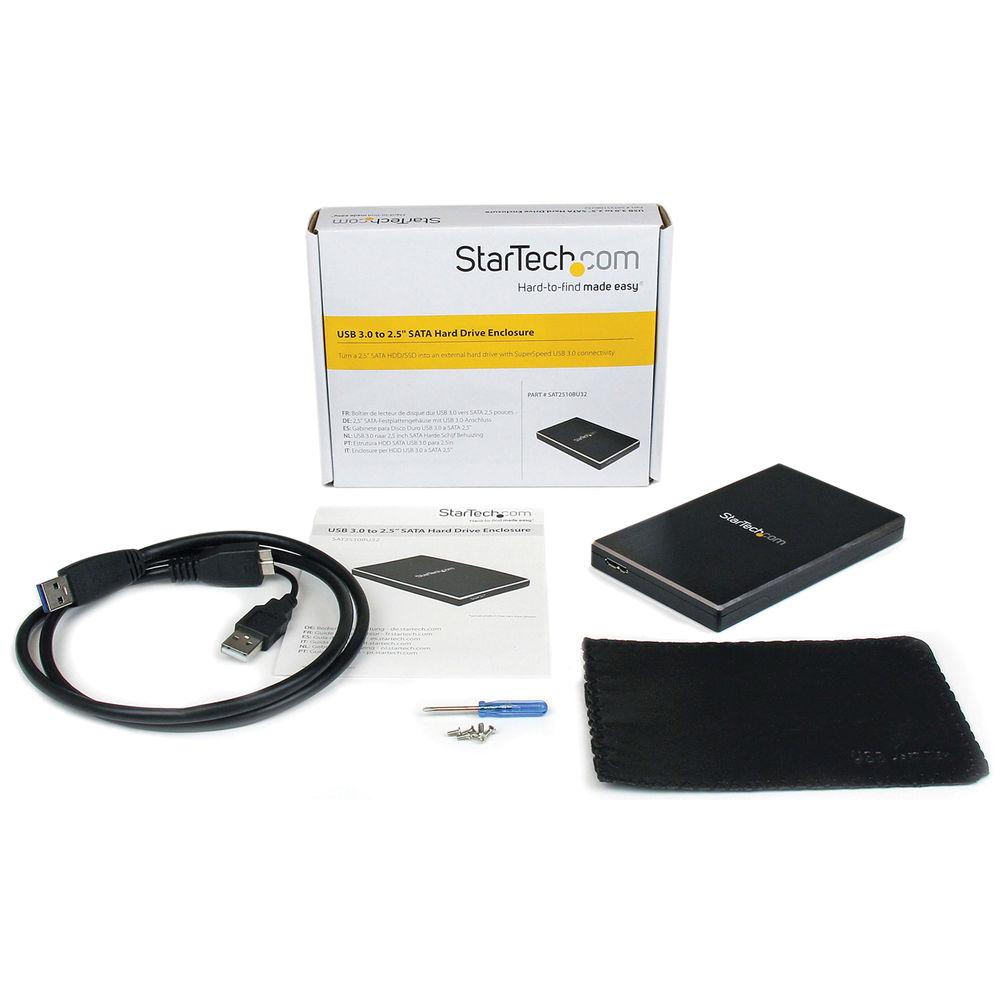 StarTech 2.5" USB 3.0 SATA Hard Drive SSD Enclosure