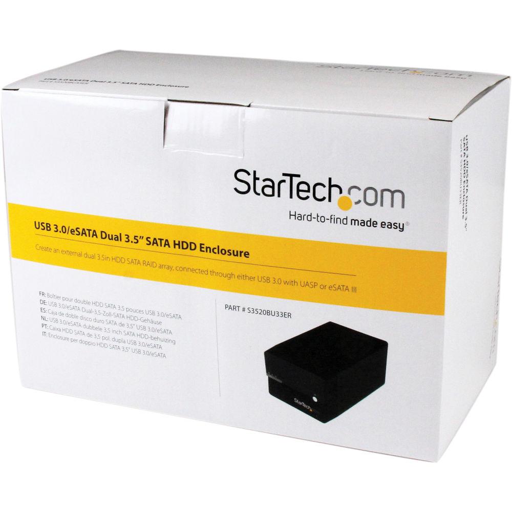 StarTech 2-Bay USB 3.0 RAID Enclosure with UASP