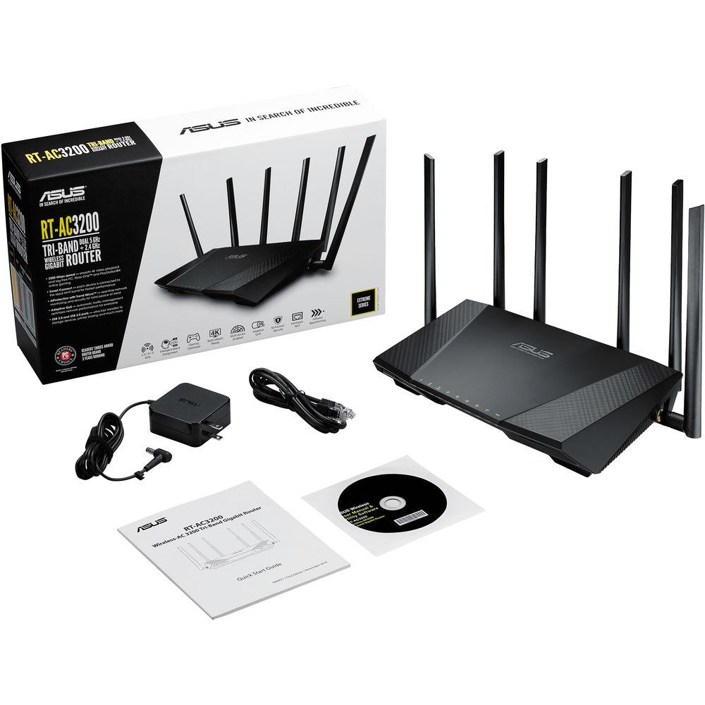 ASUS RT-AC3200 Tri-Band Wireless-AC3200 Gigabit Router