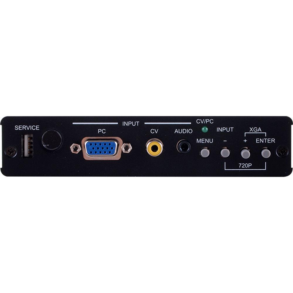 Avenview HDBaseT VGA Composite Transmitter Scaler over Cat 5e 6 7