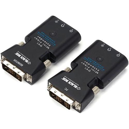 Black Box Mini Extender Set for DVI-D & Stereo Audio over Fiber