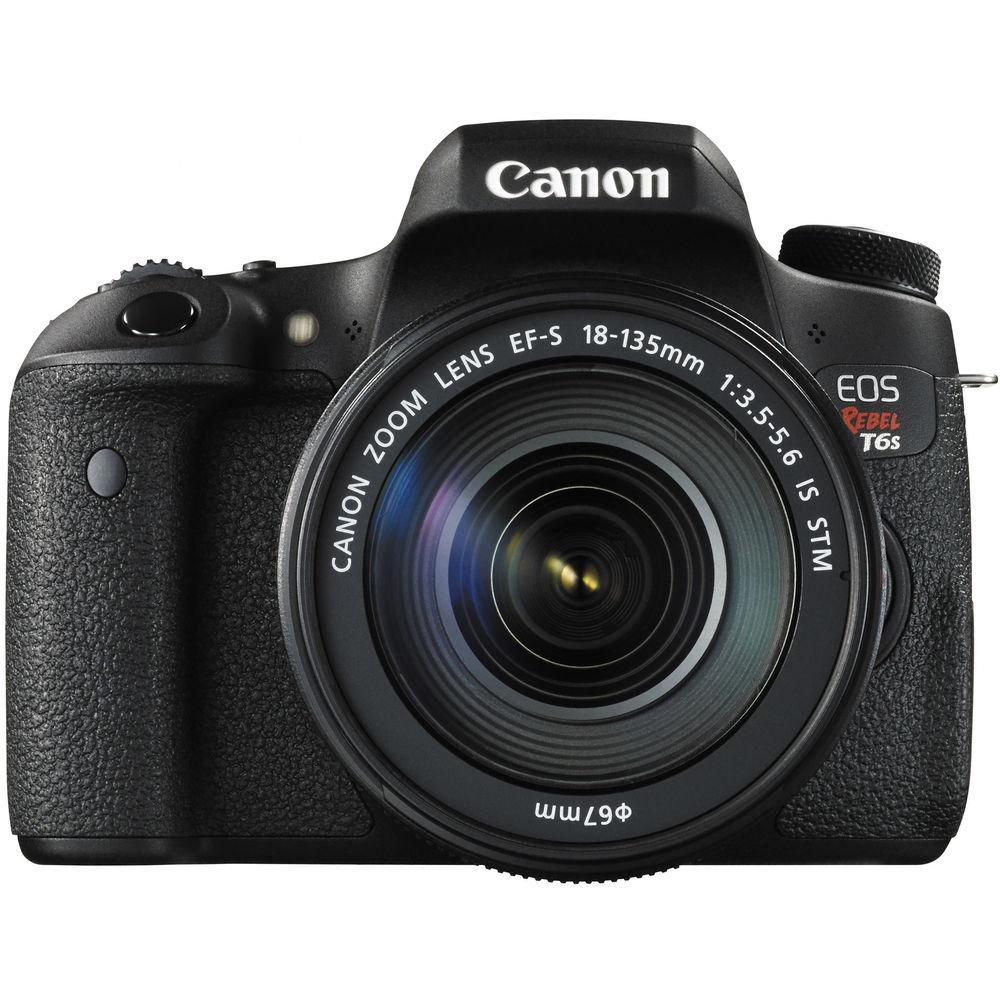 Canon EOS Rebel T6s DSLR Camera with 18-135mm Lens