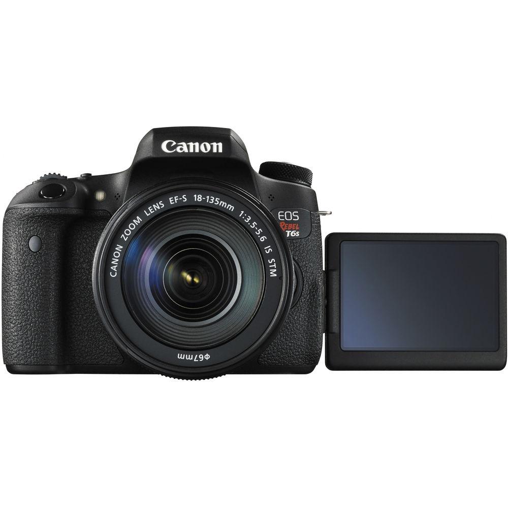 Canon EOS Rebel T6s DSLR Camera with 18-135mm Lens