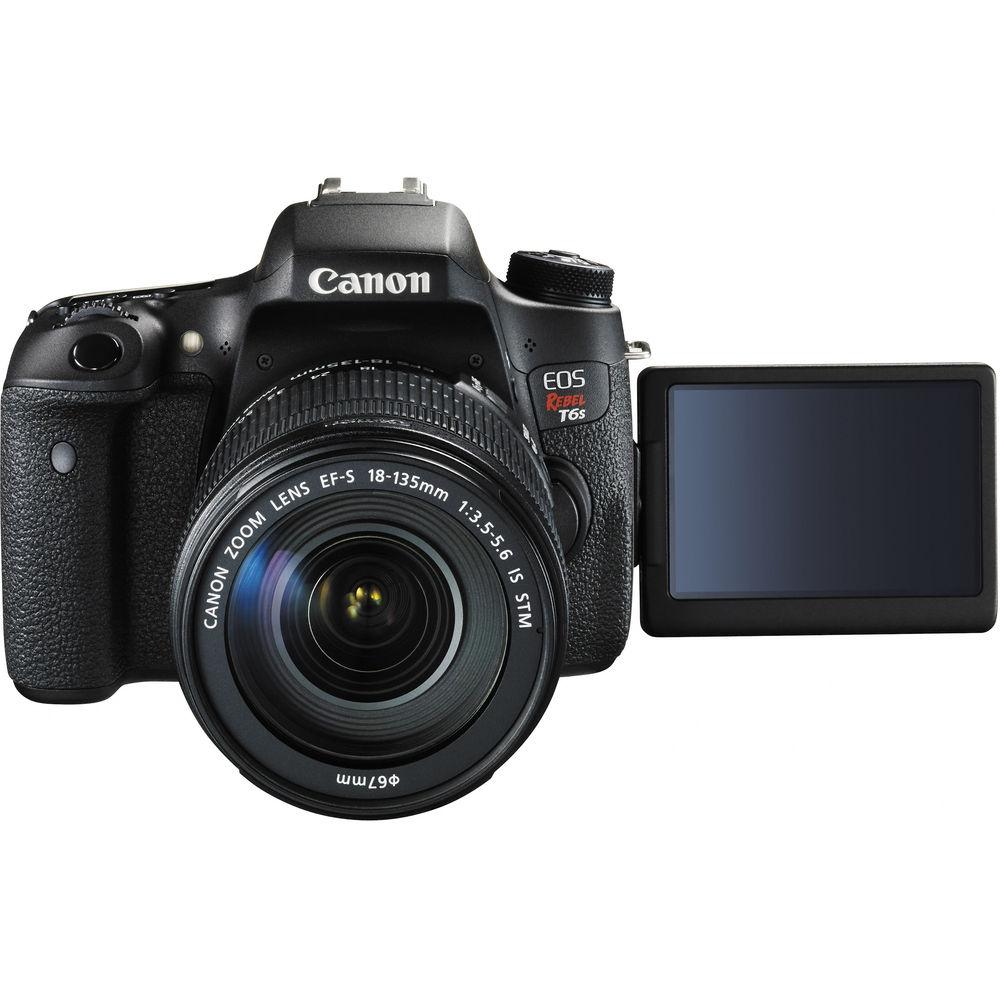 Canon EOS Rebel T6s DSLR Camera with 18-135mm Lens