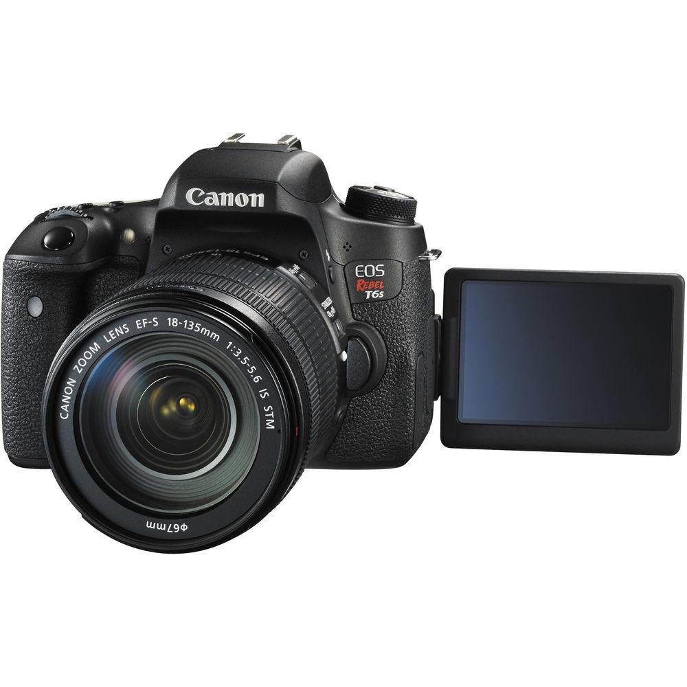 Canon EOS Rebel T6s DSLR Camera with 18-135mm Lens