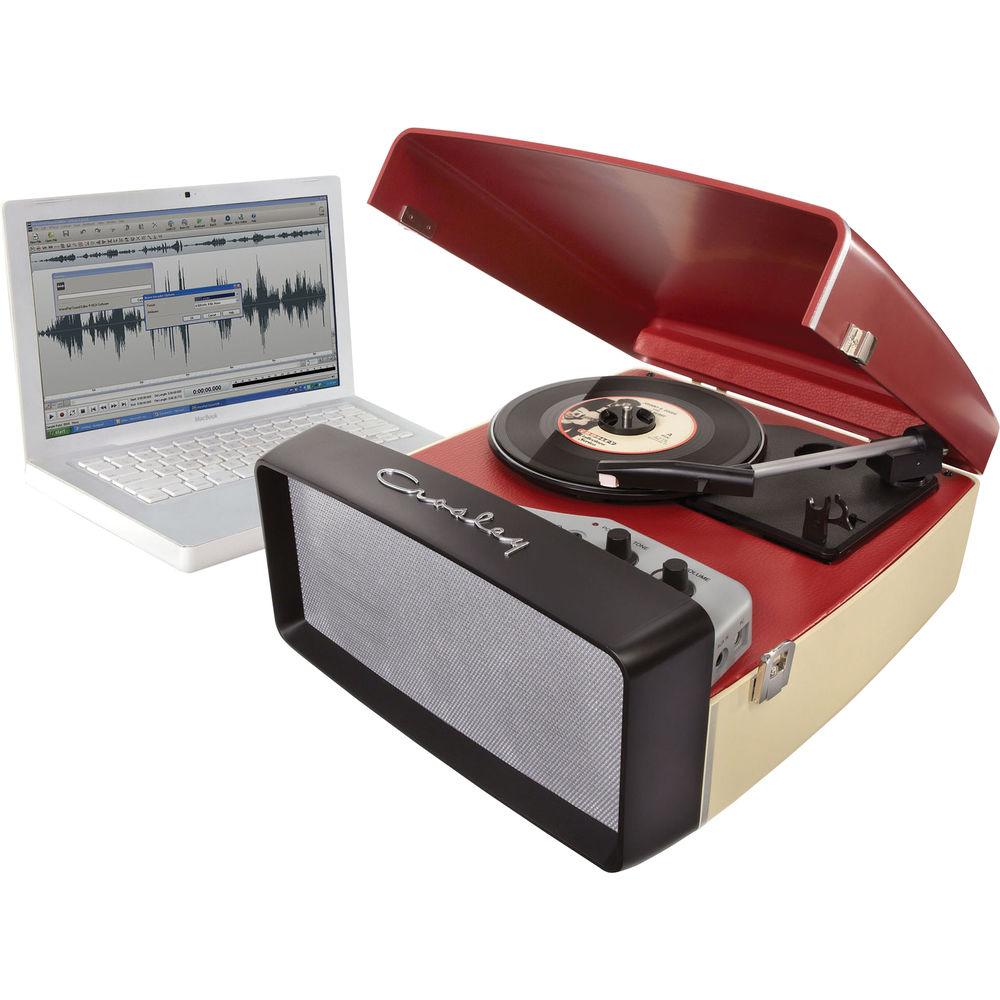 Crosley Radio Collegiate Portable Turntable with USB and Recording Software