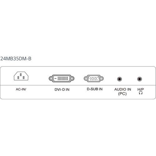 LG 24MB35DM-B 24" LED Backlit IPS Monitor