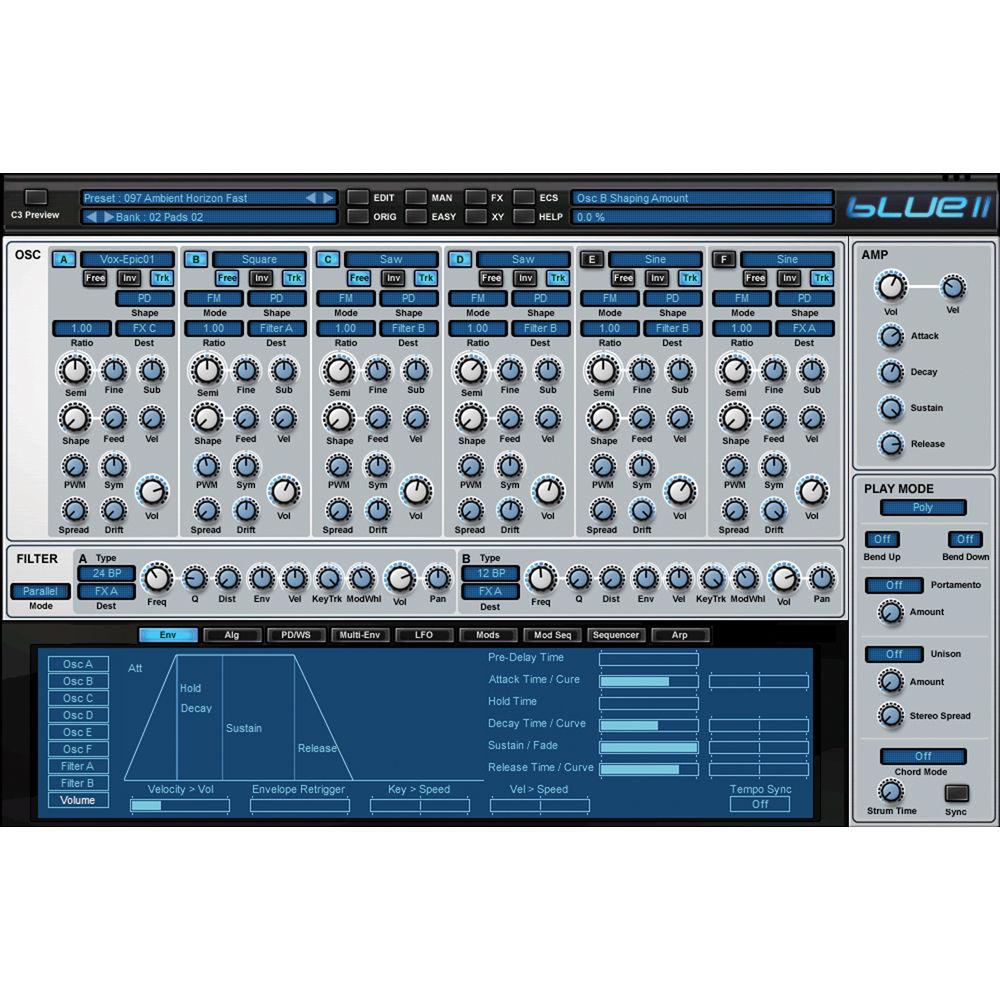 Rob Papen BLUE-II Virtual Synthesizer Plug-In