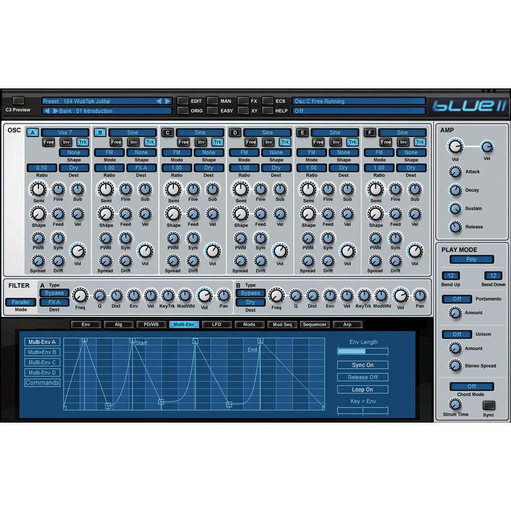 Rob Papen BLUE-II Virtual Synthesizer Plug-In