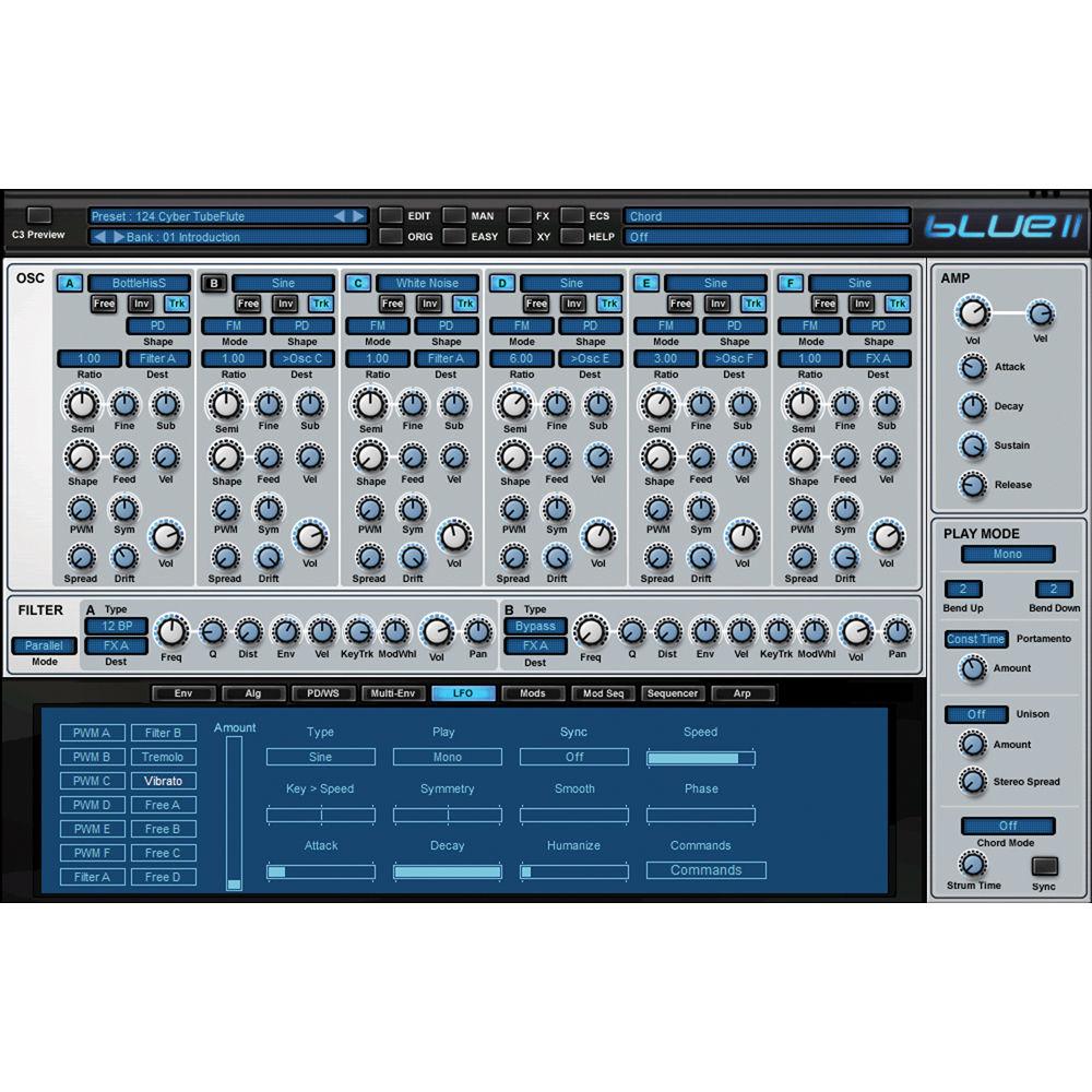 Rob Papen BLUE-II Virtual Synthesizer Plug-In