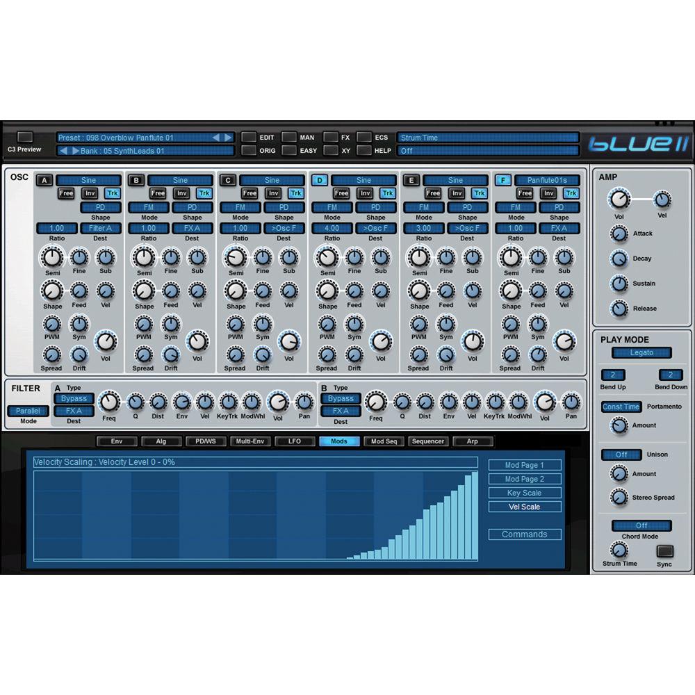 Rob Papen BLUE-II Virtual Synthesizer Plug-In