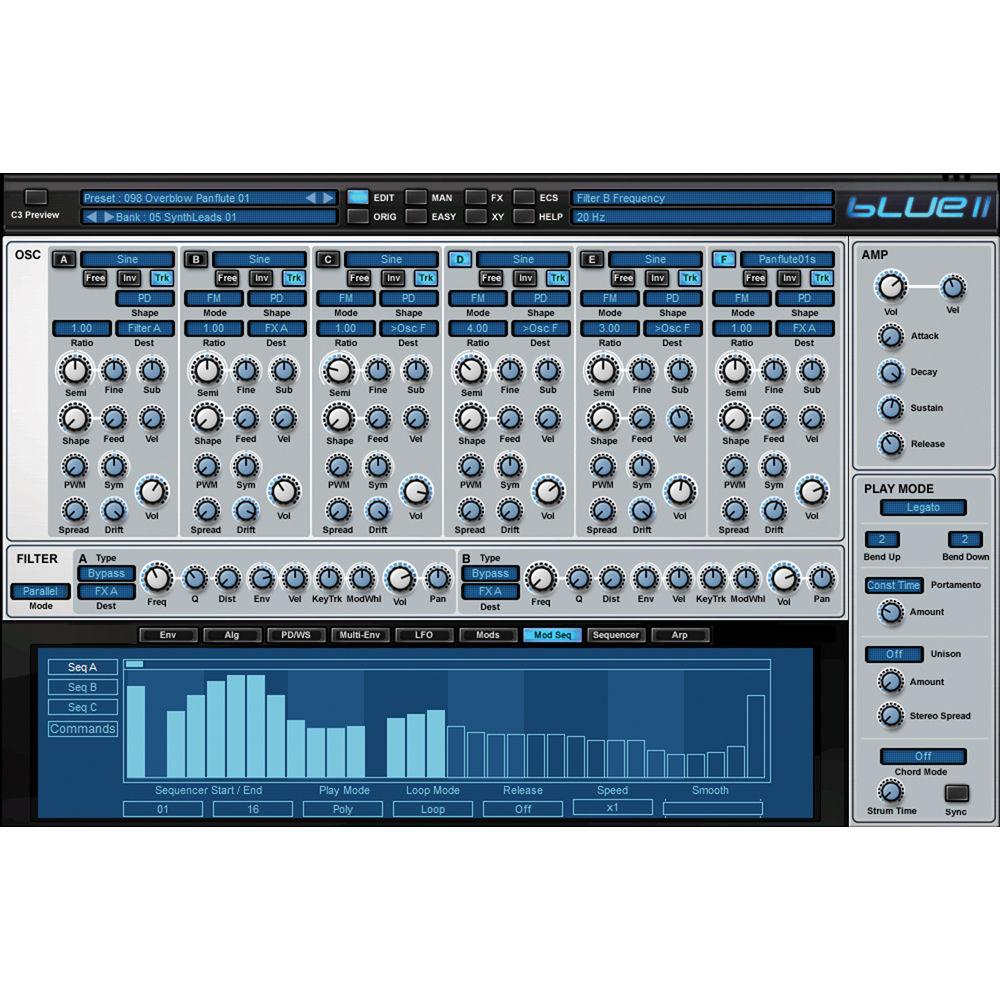 Rob Papen BLUE-II Virtual Synthesizer Plug-In