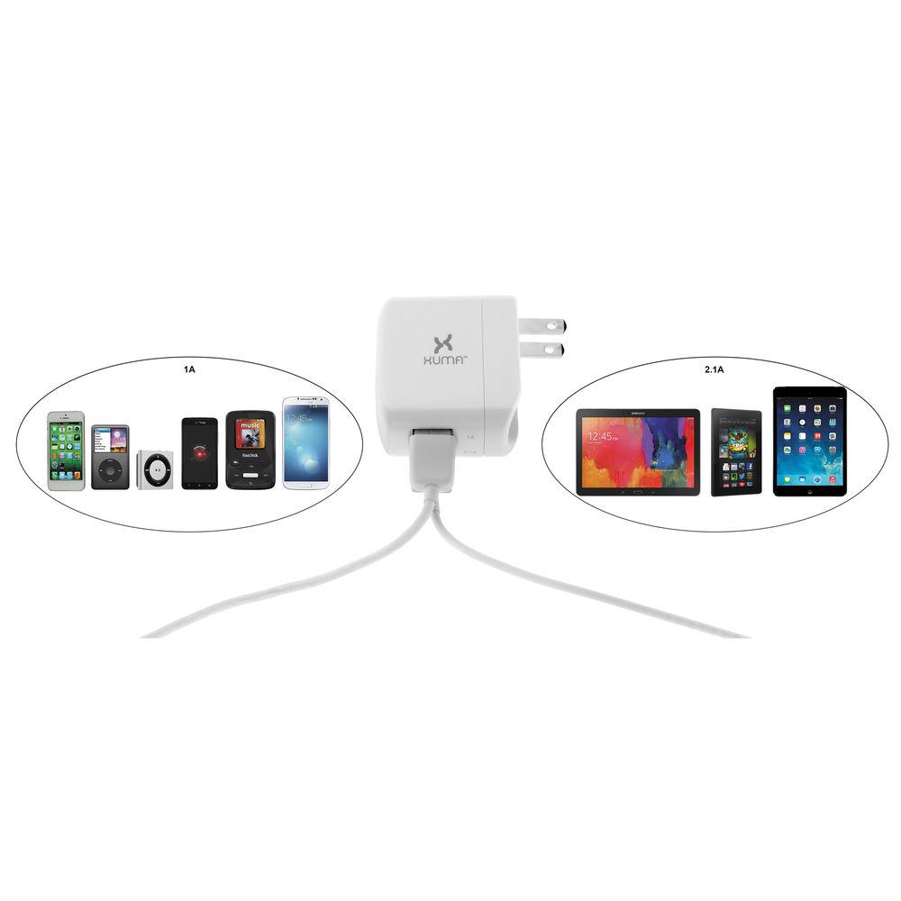 Xuma 3.1 Amp Dual Port USB Wall Charger