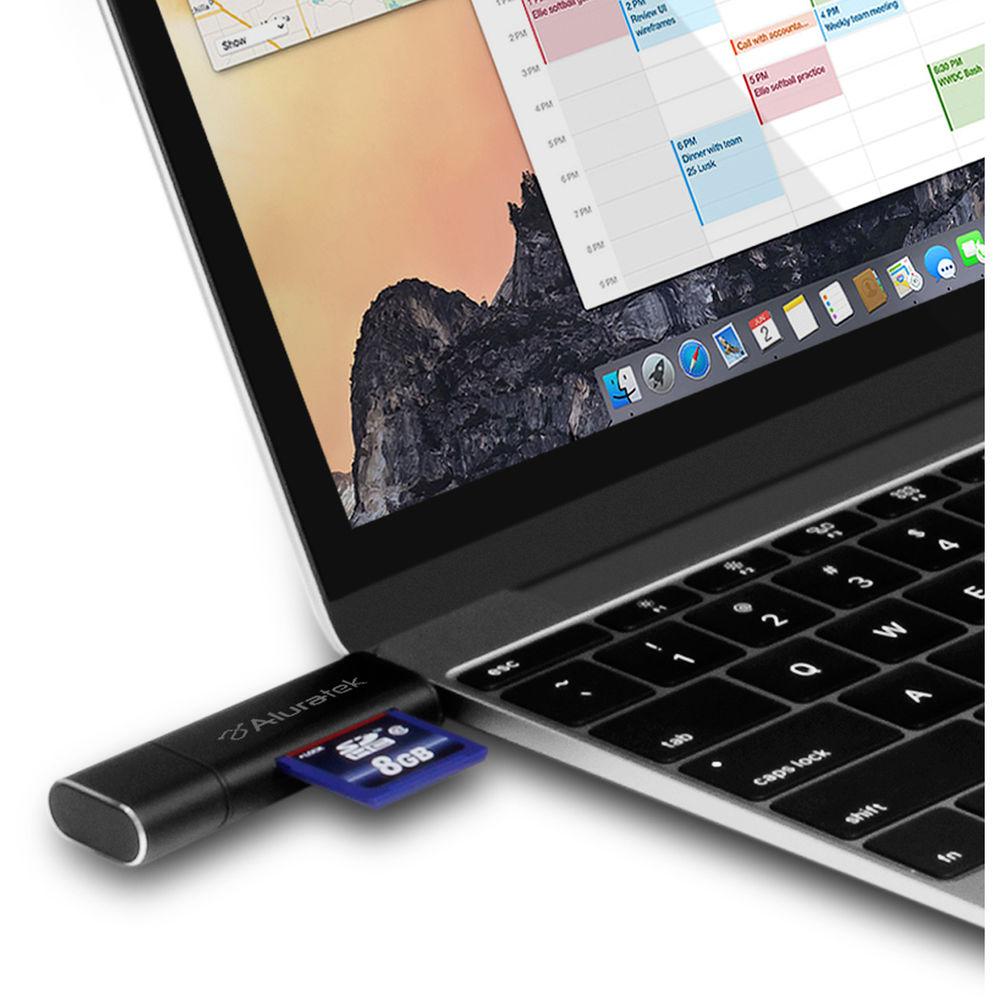 Aluratek USB 3.1 Gen 2 Type-C Multi-Format SD Card Reader