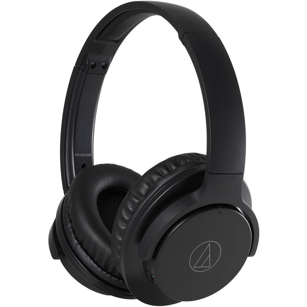 Audio-Technica Consumer ATH-ANC500BT QuietPoint Wireless Over-Ear Noise-Canceling Headphones