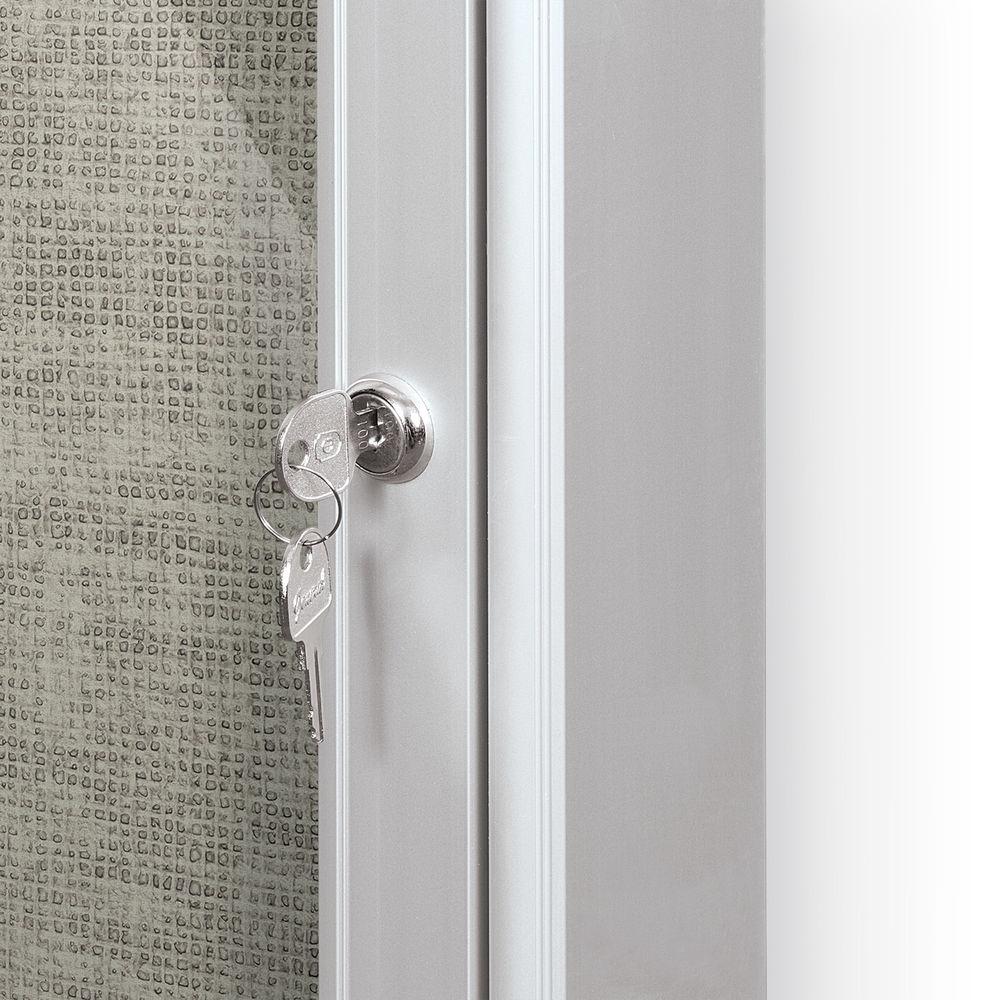 Best Rite Indoor Enclosed Two-Door Bulletin Board Cabinet