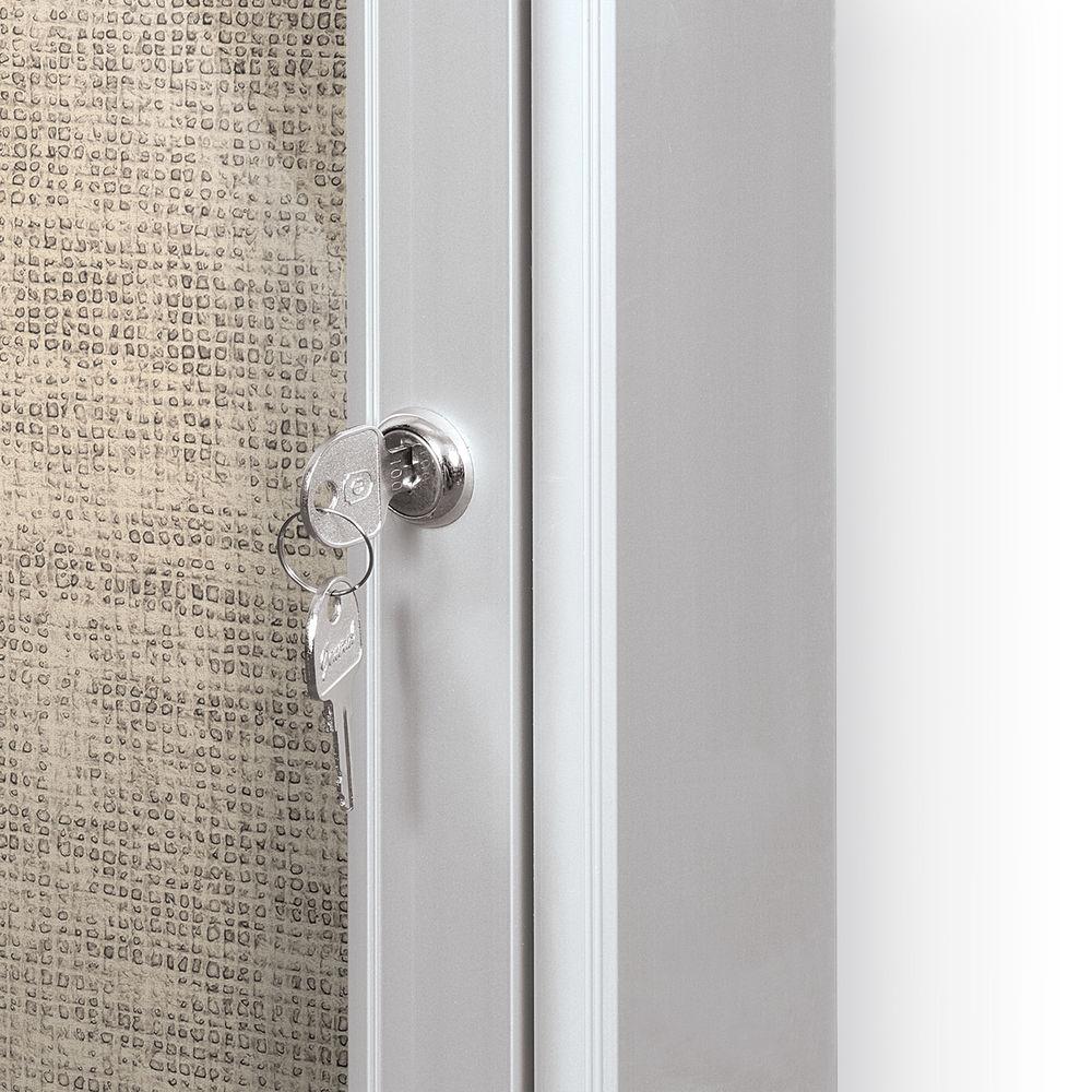 Best Rite Indoor Enclosed Two-Door Bulletin Board Cabinet