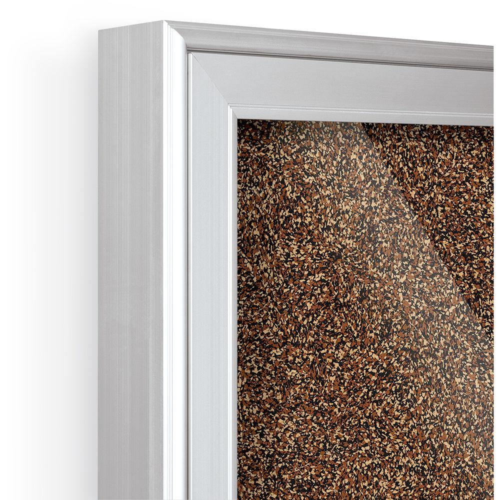 Best Rite Indoor Enclosed Two-Door Bulletin Board Cabinet