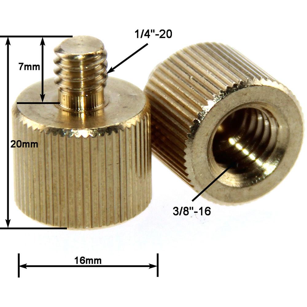 CAMVATE 3 8"-16 Female To 1 4"-20 Male Screw Adapter