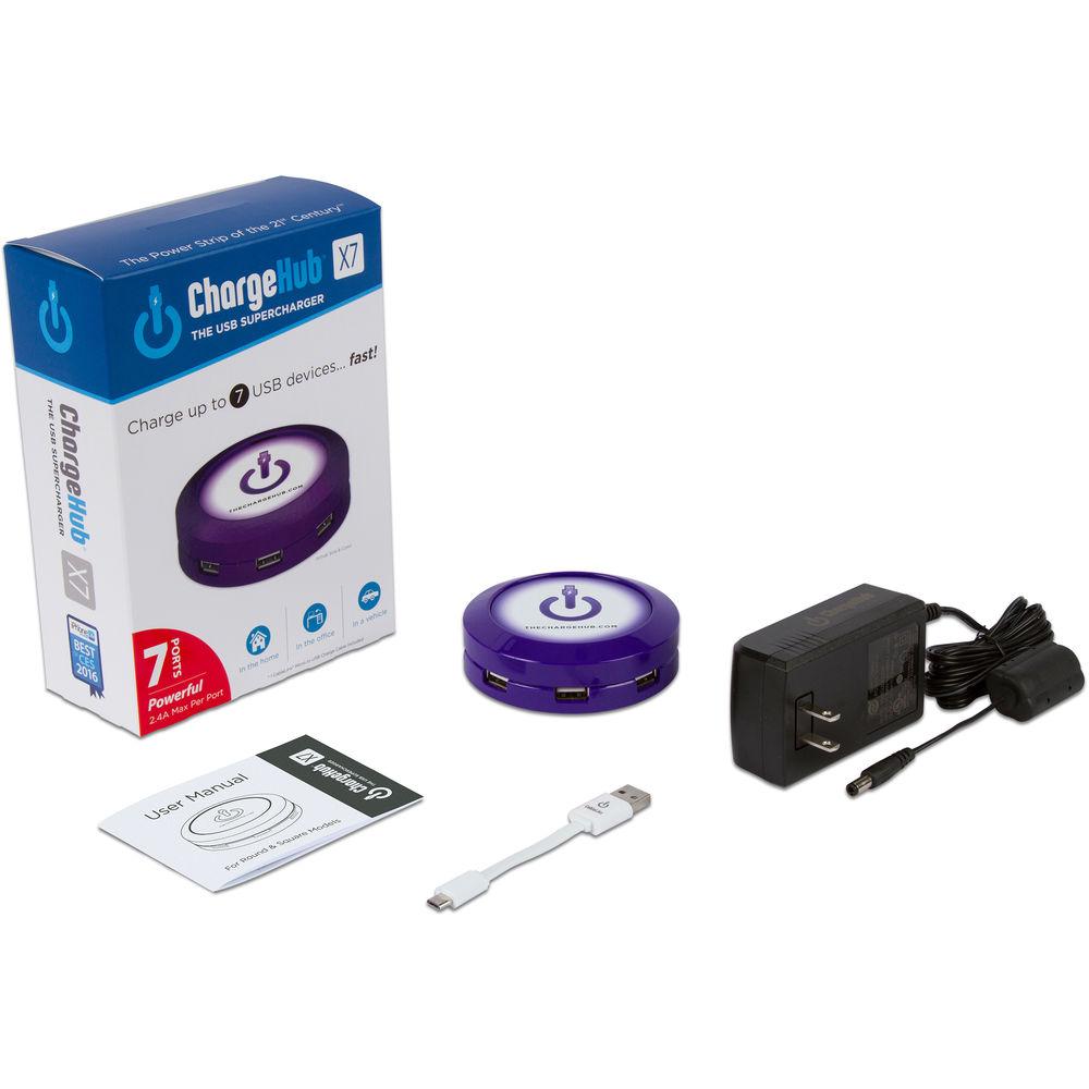 ChargeHub X7 7-Port Round USB Charging Station
