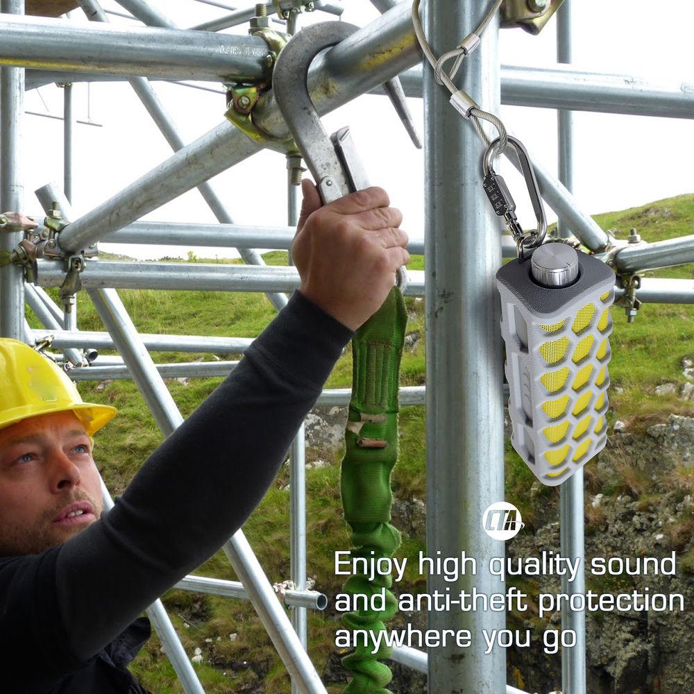 CTA Digital Anti-Theft Outdoor Bluetooth Speaker with Security Cable