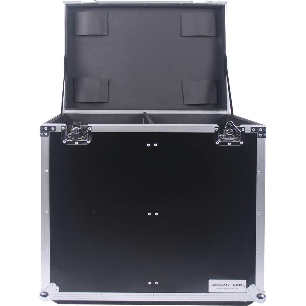 DeeJay LED Fly Drive Utility Trunk Case with Caster Board & Adjustable Compartment