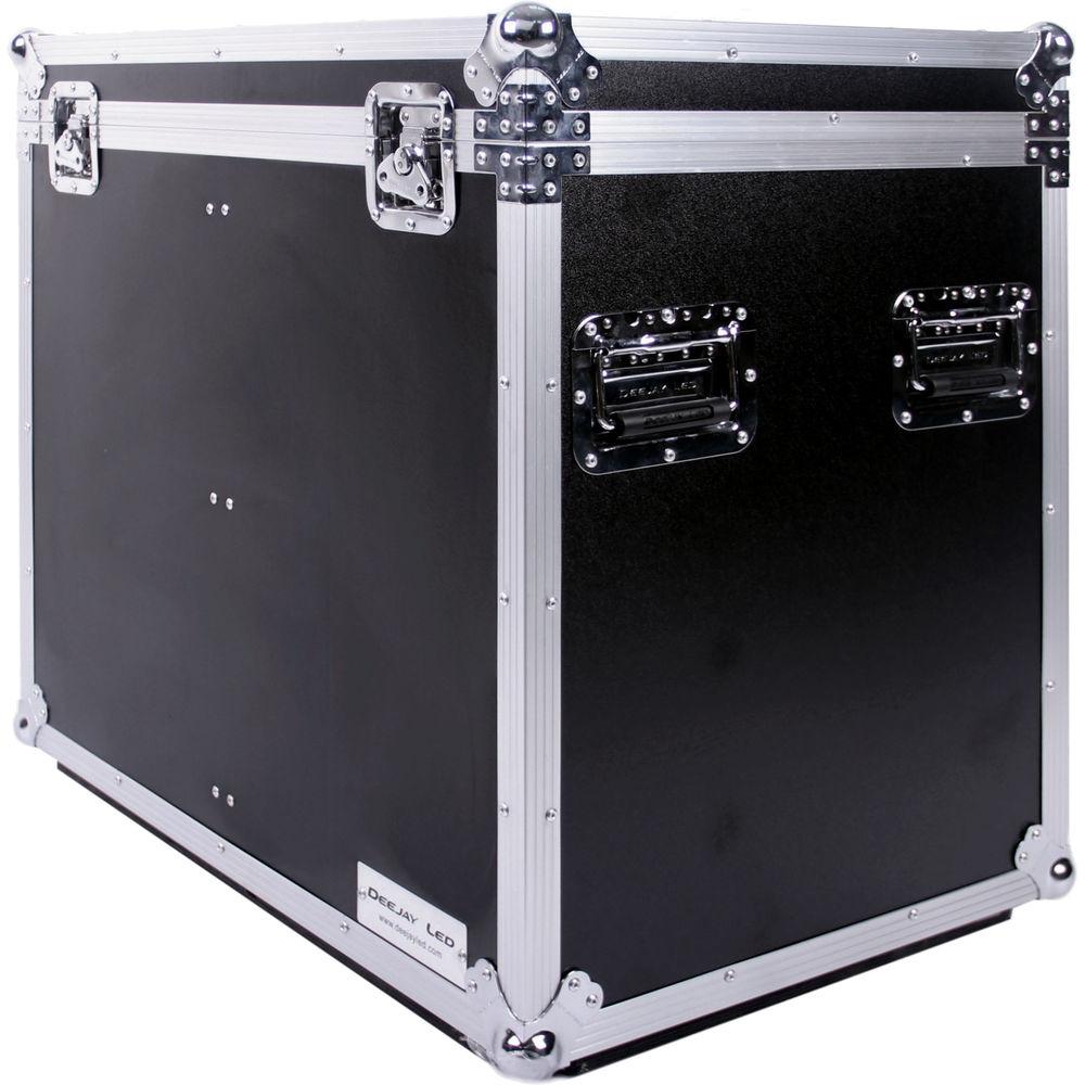 DeeJay LED Fly Drive Utility Trunk Case with Caster Board & Adjustable Compartment