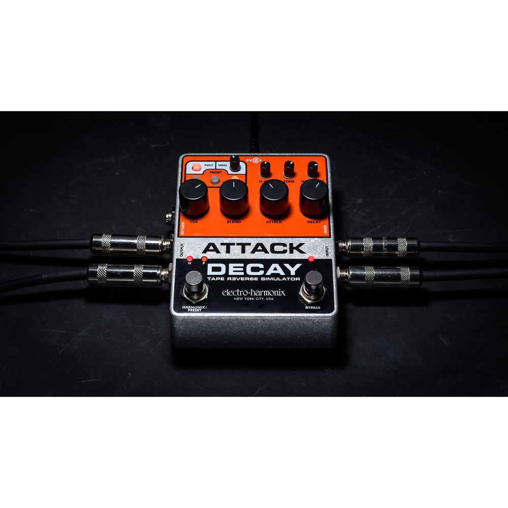 Electro-Harmonix Attack Decay Tape Reverse Simulator Pedal for Electric Guitar