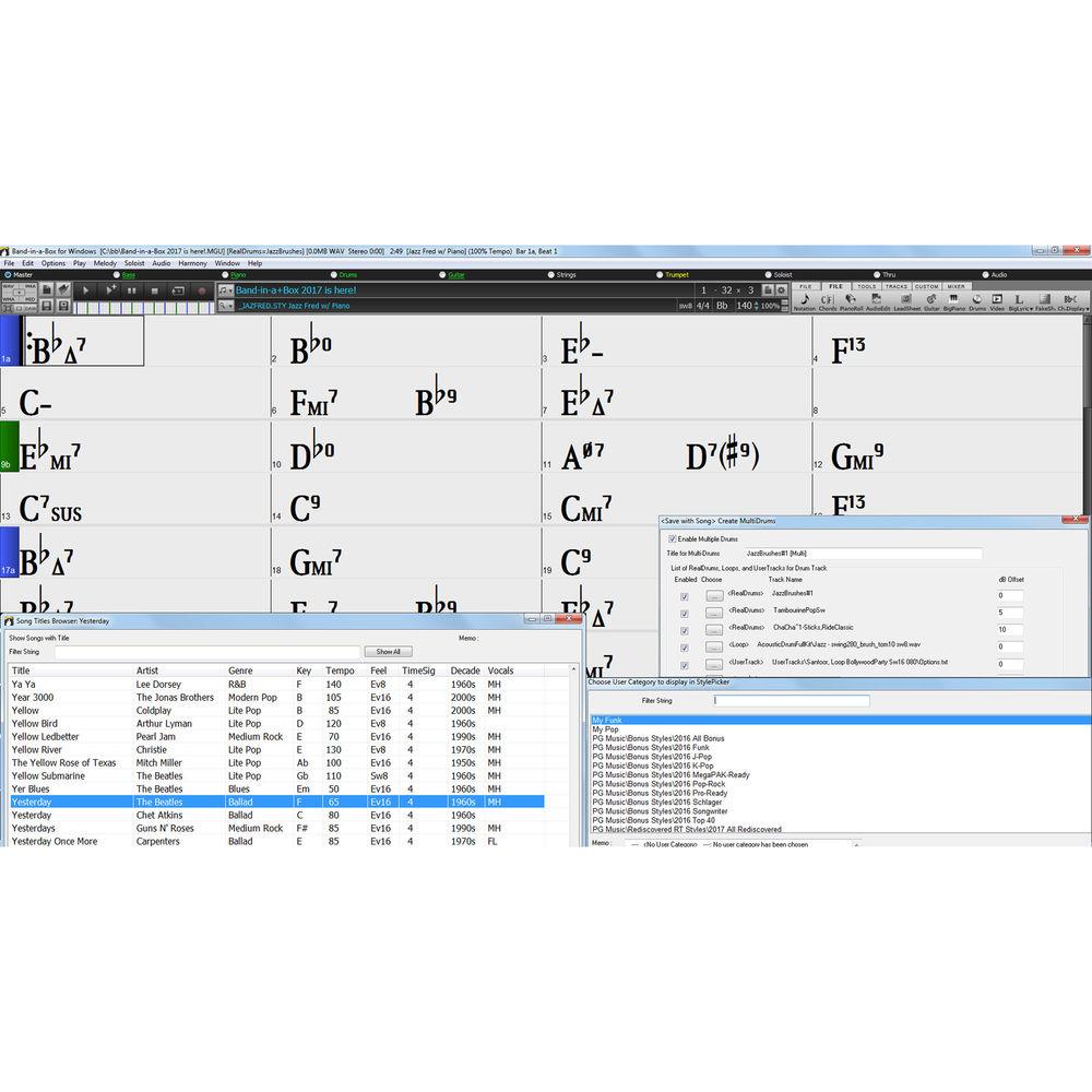 eMedia Music Band-in-a-Box 2019 Pro - Automatic Accompaniment Software