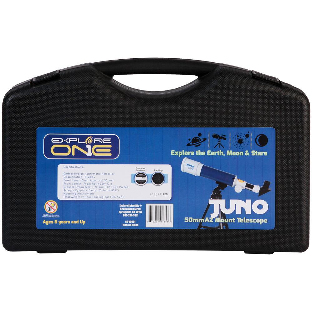 ExploreOne Juno 50mm f 7.3 AZ Refractor Telescope