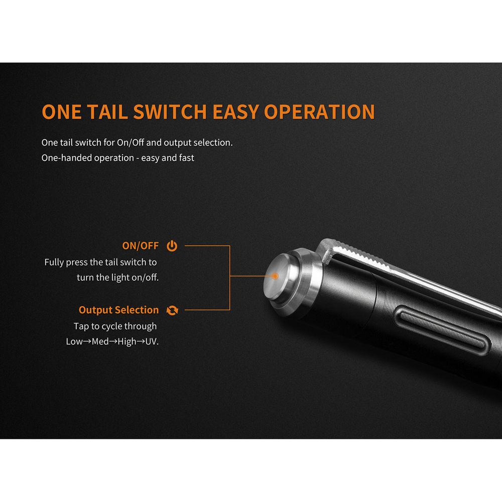 Fenix Flashlight LD05 V2.0 Flashlight with UV