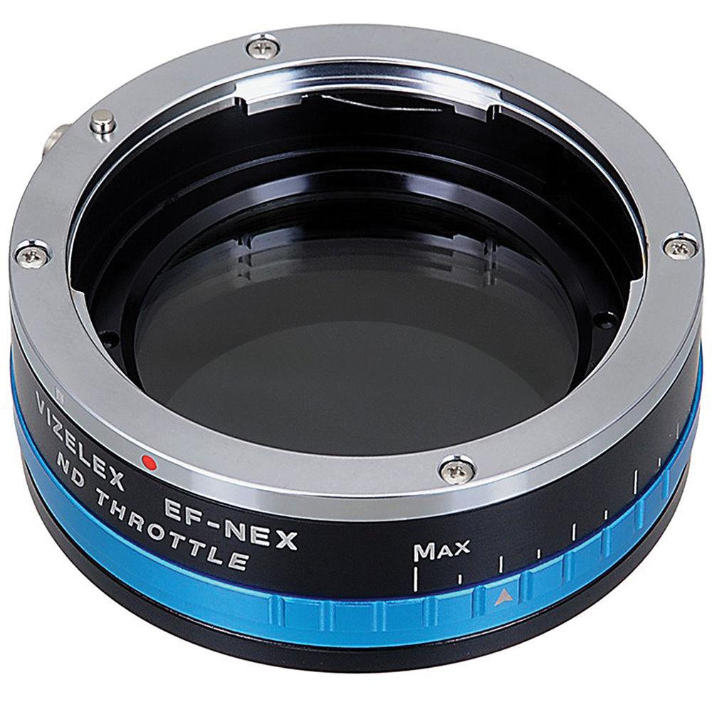 FotodioX Canon EF EF-S Lens to Sony E-Mount Camera Vizelex ND Throttle Adapter